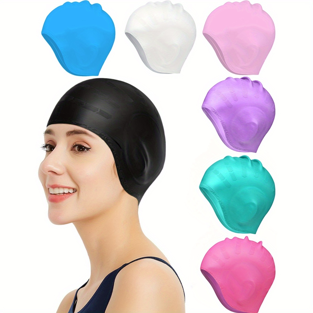 Aquatic Sports Cap - Ear Protection Swim Cap - Professional