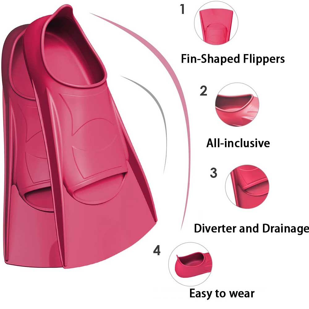 Swimming Flipper Silicone Wome - đánh giá và giá Fin Diving Blade